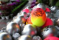 Photo by IRNA Photographer: Moslem Abbasi - Dyed eggs for New Year haftsin table 