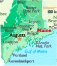 Maine coast map