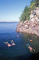 Snorkeling at DeGray Lake State Park, AK