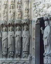 Travel Paris Notre Dame Portal Figure