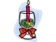 Christmas craft candle