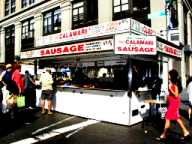 Sausages and their close cousin, hot dogs, are grilled treats at baseball games and summer street fairs.