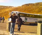 Reykjavik Excursions bus on the Golden Circle Tour.