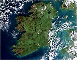 Ireland satellite photo