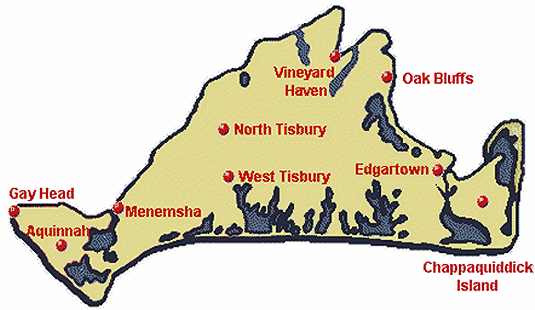 Map Of Marthas Vineyard Map Of Marthas Vineyard