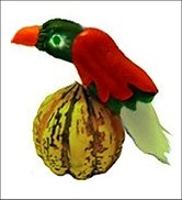 Parrot vegetable carving