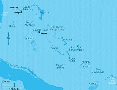 map of the bahamas