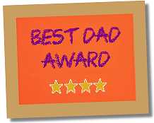 best dad award poster