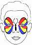 butterfly face painting template