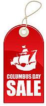 Columbus day sales price tag