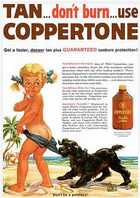 vintage coppertone ad