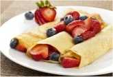 french crepes with fresh fruit