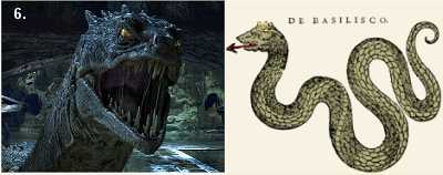 The basilisk in Harry Potter and in myth