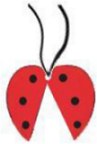 lady bug costume wings tied together