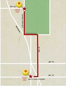 Macy's thanksgiving day parade route