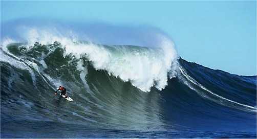 mavericks surfing, california