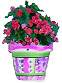 decorated flower pot