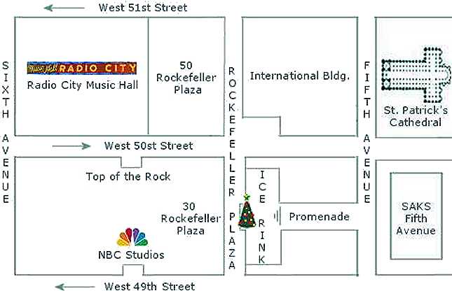 Rockefeller Center map