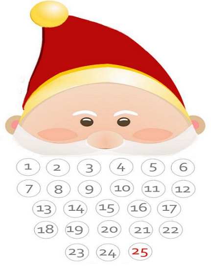 Santa advent calendar