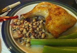 black eyed peas with chicken