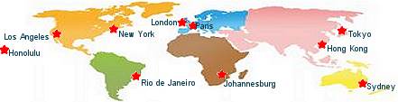 top travel destinations map