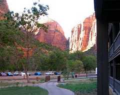 Zion Lodge, amid the canyons of Zion