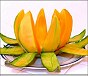 cantaloupe flower centerpiece