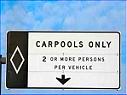 Carpools only lane