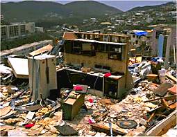 Aftermath of Hurricane Marilyn, US Virgin Islands