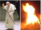 John Paul II bonfire image