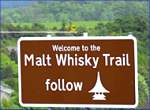 Picture of the Malt whiskey trail road sign