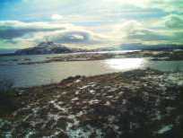 Lake Thingvallavatn in Thingvellir National Park Iceland