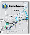 Boston Marathon course map