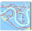 London Marathon course map
