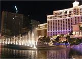 Bellagio dancing fountains on the Las Vegas strip