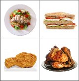 Chicken recipes - salad, sandwich, fried, roasted