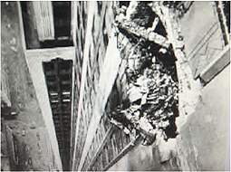 Damage to 79th floor in 1945