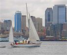 Boat tour around Elliott Bay, Seattle