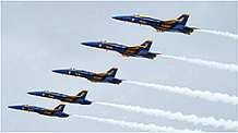 Blue Angels flight formation