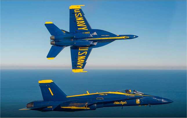 blue angels at the KC air show