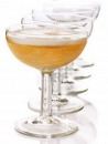 champagne punch in coup glasses