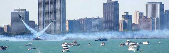 Blue Angels perform at the Chicago Air & Water Show