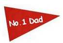 father's day craft dad pennant