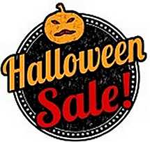 Halloween sale sign