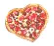 heart pizza