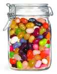 jelly beans in a jar