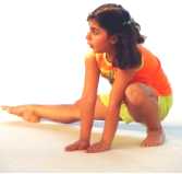 little gymnast stretching exercise