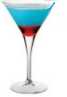 Red, white & blue martini