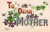 Vintage mother's day greeting card