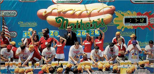 coney island hot dog eating contest